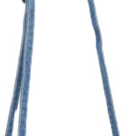 Denim Crossbody Bag for Women Girls Small Light Blue Zipper Adjustable Strap - Picture 1 of 8